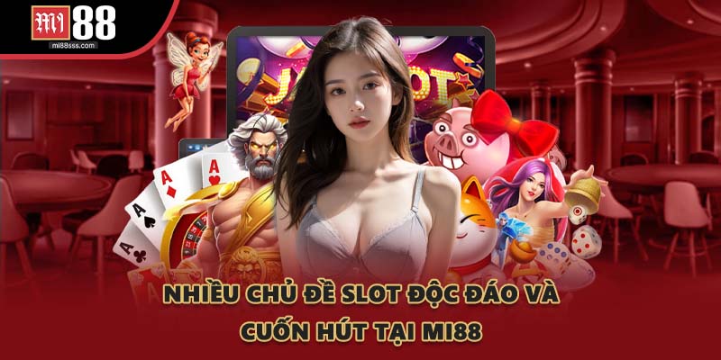 Nhiều chủ đề slot độc đáo và cuốn hút tại MI88